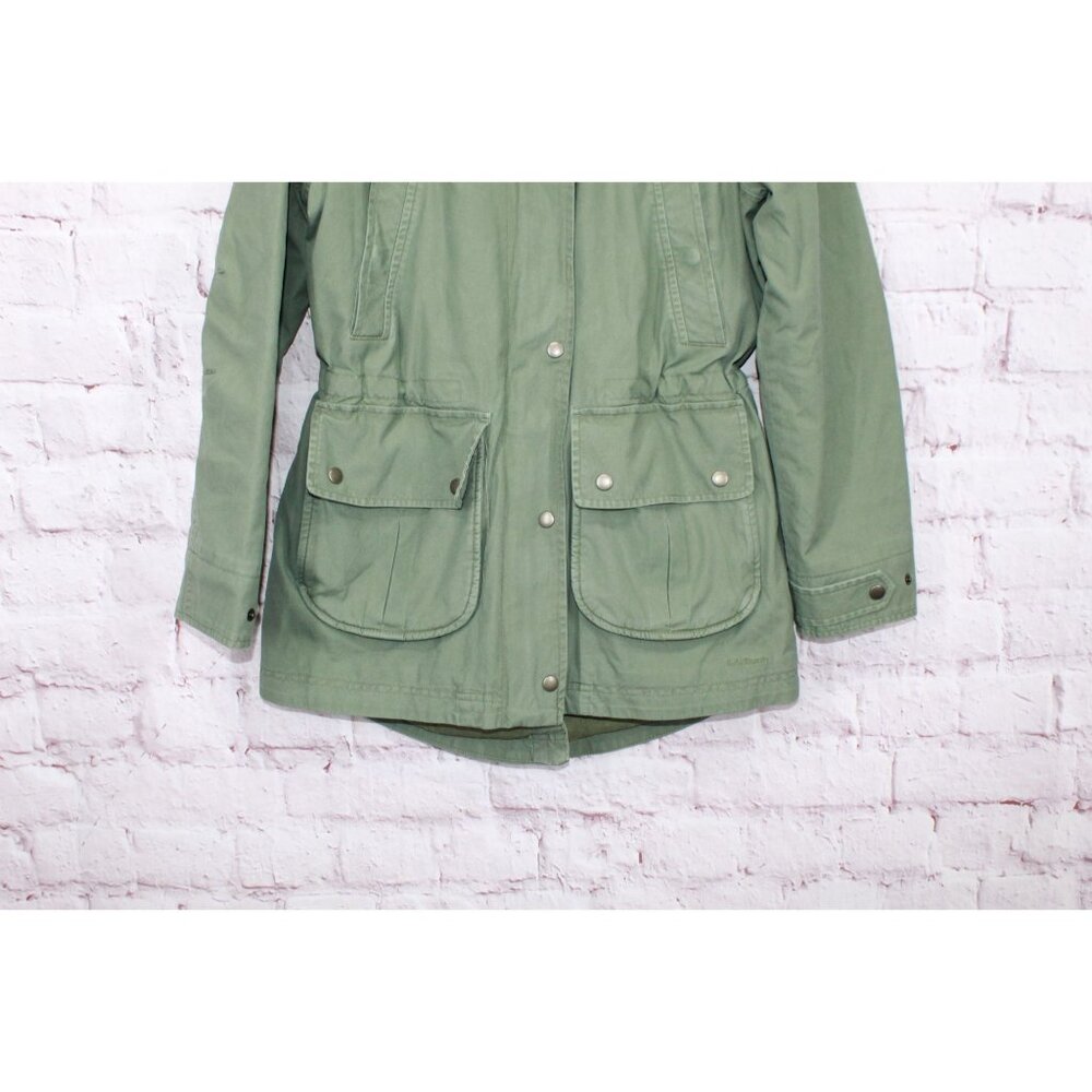 Ll Bean East End Parka Deep Olive Size Small Pet View 3